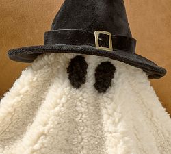 Little Gus The Ghost with Witch Hat Shaped Pillow