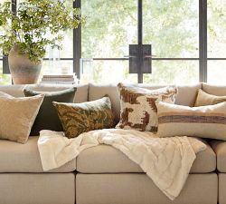 Damask Printed Lumbar Pillow