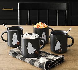 Scary Squad Stoneware Mug - Mixed Set of 4