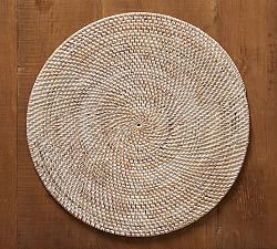 Tava Handwoven Rattan Round Placemats