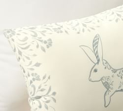 Watercolor Bunny Outdoor Pillow