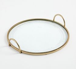 Zelda Etched Round Serving Tray