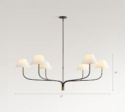 Collins Metal Round Chandelier (36&quot;-51&quot;)