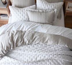 Cotton Cross Stitch Quilted Sham