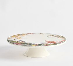 Fantastical Forest Stoneware Cake Stand