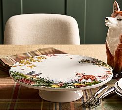 Fantastical Forest Stoneware Cake Stand