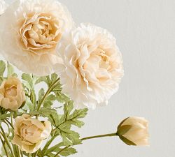 Faux Cream Ranunculus Bundle