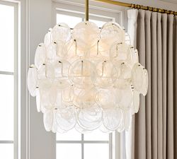 Riviera Glass Disc Chandelier (26")