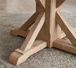 Benchwright Round Pedestal Extendable Dining Table (48&quot;-72&quot;)