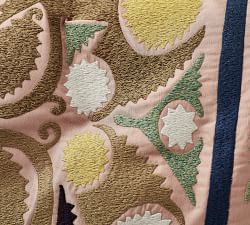 Elinor Embroidered Lumbar Pillow Cover