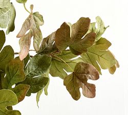 Faux Turning Fig Leaf Branch