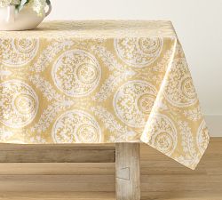 Lena Medallion Organic Cotton Tablecloth