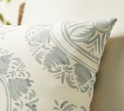 Watercolor Medallion Outdoor Pillow