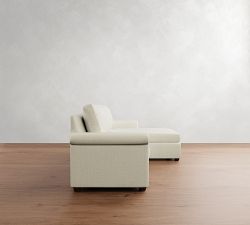 Cameron Modern Roll Arm Chaise Sectional (100")