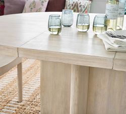 Cayman Round Pedestal Extendable Dining Table (48"-66")