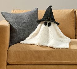 Little Gus The Ghost with Witch Hat Shaped Pillow