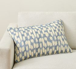 Luca Ikat Printed Lumbar Pillow