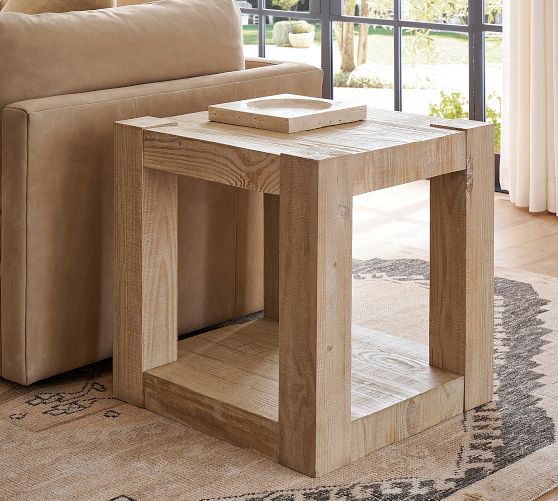 Rockport Reclaimed Wood Side Table (24")