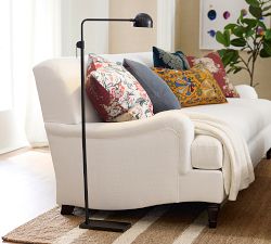 Sherman Metal Dome Task Floor Lamp (46")
