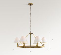 Chambers Metal Round Chandelier (36")