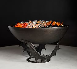 Trick or Treat Bat Metal Candy Bowl