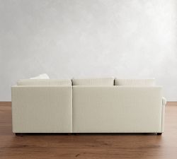 Cameron Modern Roll Arm 3-Piece Wedge Sectional (105")
