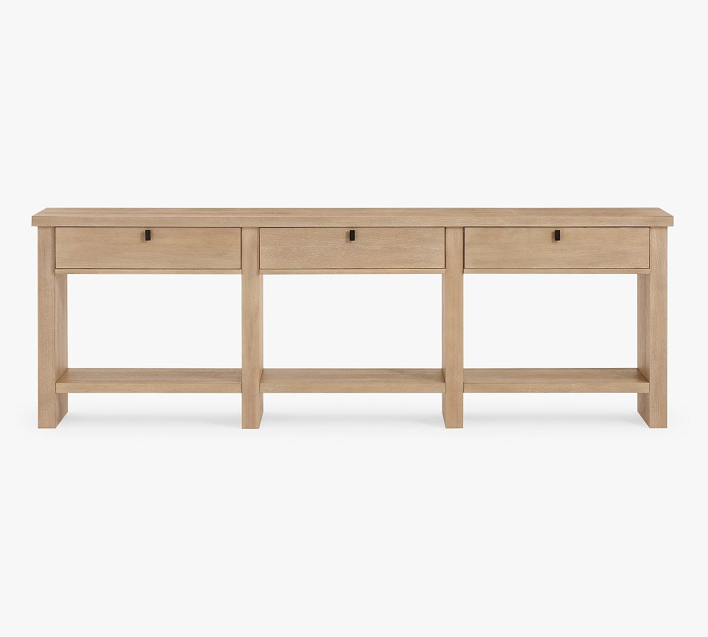 Modern Farmhouse Console Table (90") - Fog