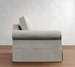 Build Your Own PB Comfort Roll Arm Slipcovered Sectional