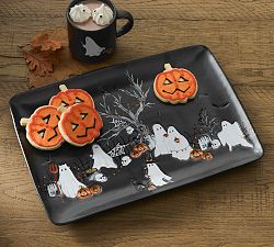 Scary Squad Stoneware Rectangular Serving Platter
