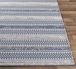 Loida Machine Washable Striped Cotton Rug