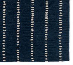 Okafor Hand-Tufted Wool Striped Rug