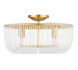 Ranae Glass Round Flush Mount (20")