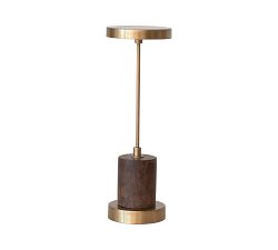 Antique Brass LED Touch Sensor Portable Table Lamp
