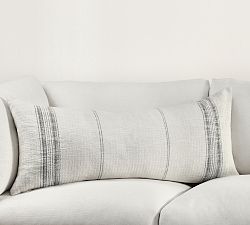 Villena Handmade Ivory Lumbar Pillow