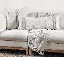 Villena Handmade Ivory Lumbar Pillow