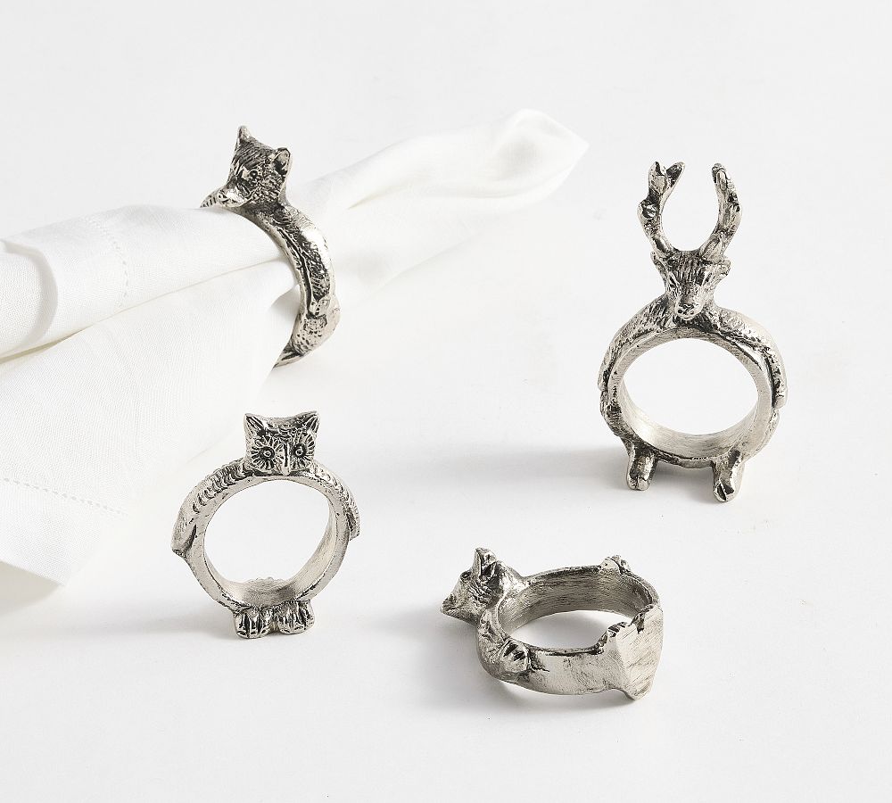 Fantastical Forest Napkin Rings - Mixed Set of 4