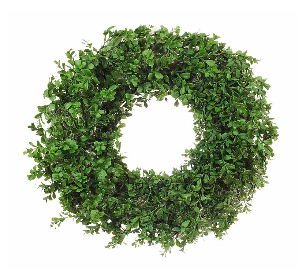 Faux Boxwood Wreaths