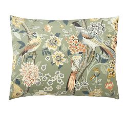 Open Box: Bloom Floral Sateen Sham, Standard, Set of 2 - Green