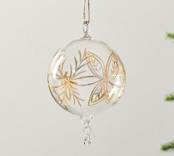 Handblown Gold Glass Ornament