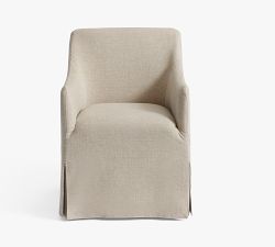 Maxine Slope Slipcovered Dining Armchair