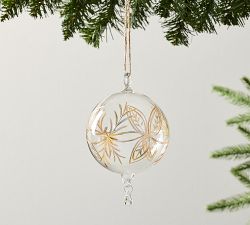 Handblown Gold Glass Ornament