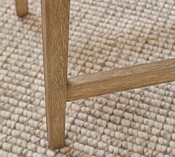 Tatum Leather Backless Stool