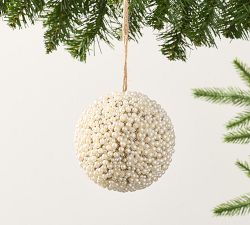 Pearl Beaded Ball Ornament