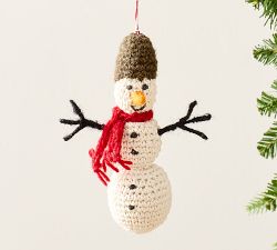Knit Snowman Ornament