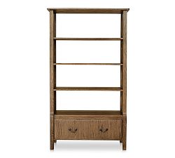 Open Box: Ellenburg Open Bookcase - Warm Brown