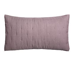 Open Box: Belgian Flax Linen Tufted Quilted Sham, King, Set of 2 - Fig