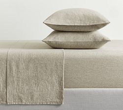 Open Box: Belgian Flax Linen Classic Sheet Set, King - Bamboo