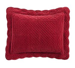 Open Box: Velvet Heirloom Quilted Sham, Standard - Ruby