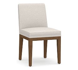 Open Box: Jake Upholstered Dining Chair - Performance Boucle Oatmeal, Cocoa Brown