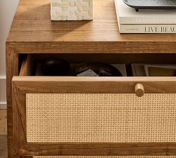 Catalina Cane Nightstand (30")